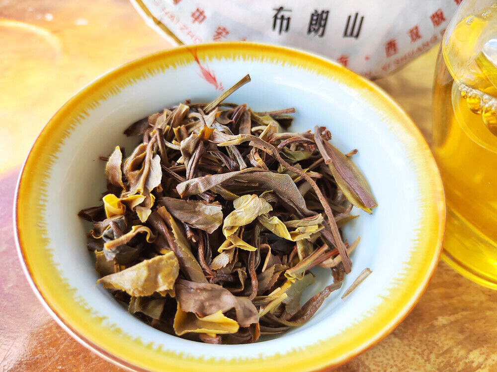 HelloYoung Yunnan Menghai Pu'er Tea Brown Mountain Early Spring Arbor Pu'er Raw Tea Cake