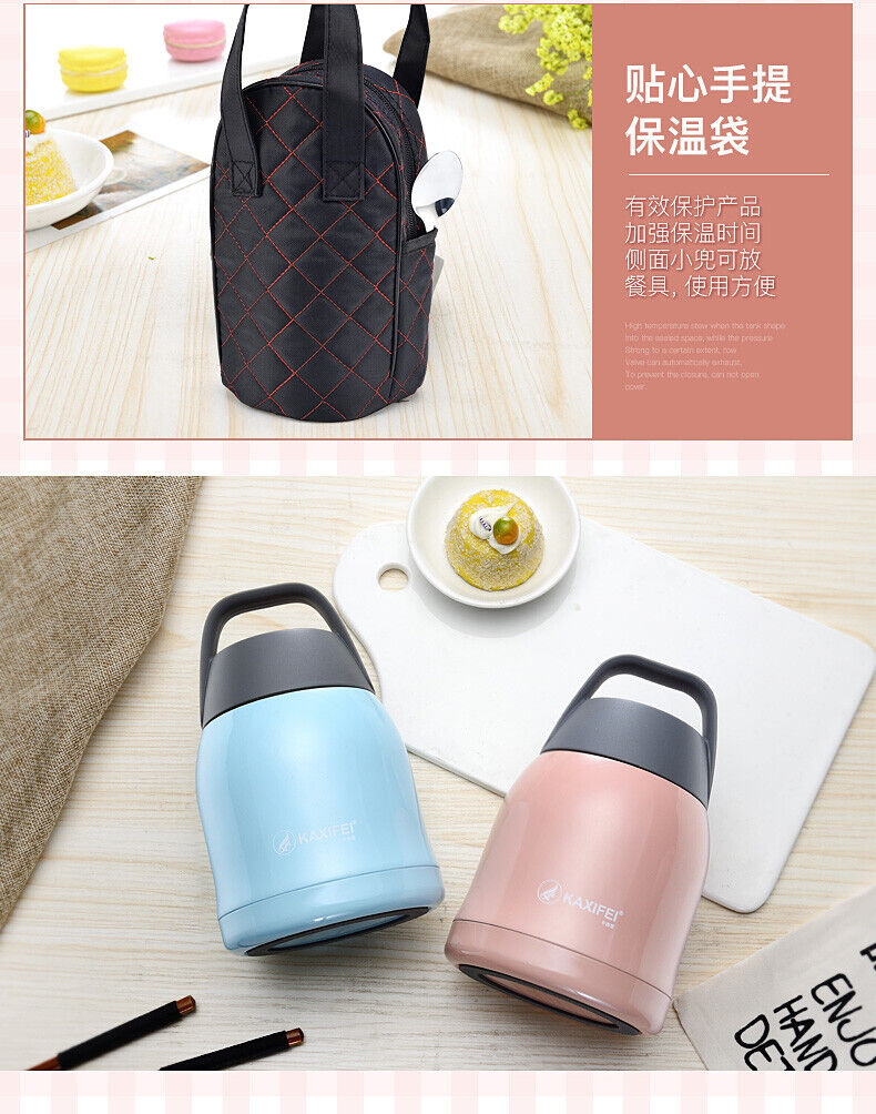 Insulation Stainless Steel Thermos LunchBox Tableware Meal Container Vacuum Food