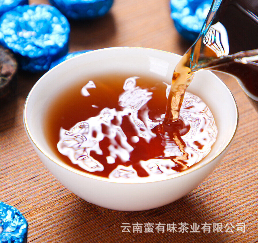 HelloYoung 500g Yunnan Pu'er Tea Mini Seven Colored Small Golden Tuo Nuoc Xiang Ripe Tuo