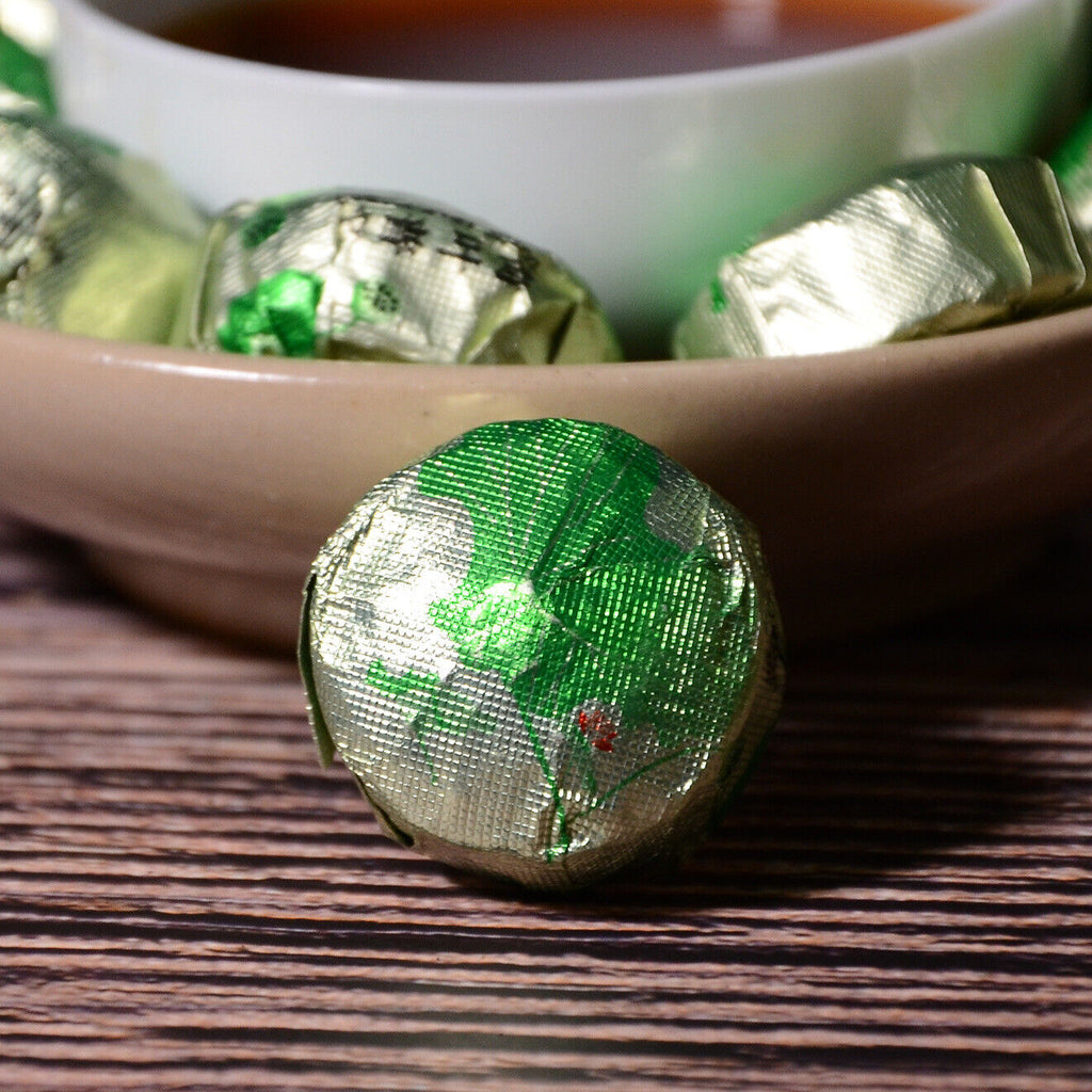 HelloYoung 500g Yunnan lotus leaf mini tuo tea cake gold brick pu-erh tea ripe tea loose