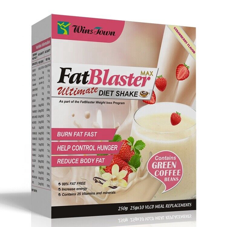 Fat Burner Meal Milk  Fat Blaster Strawberry Diet Shake Green Coffee