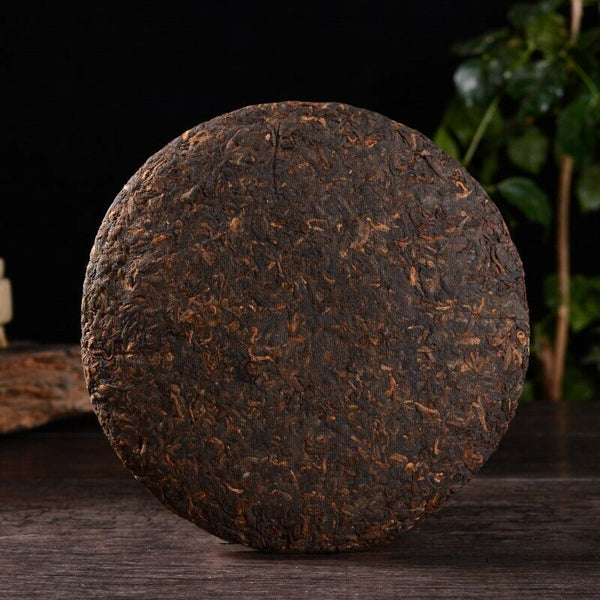 HelloYoung Yunnan Big Leaf Puerh Tea Cake Pu'er Ripe Tea 357g Top-Grade Chinese Dark Tea