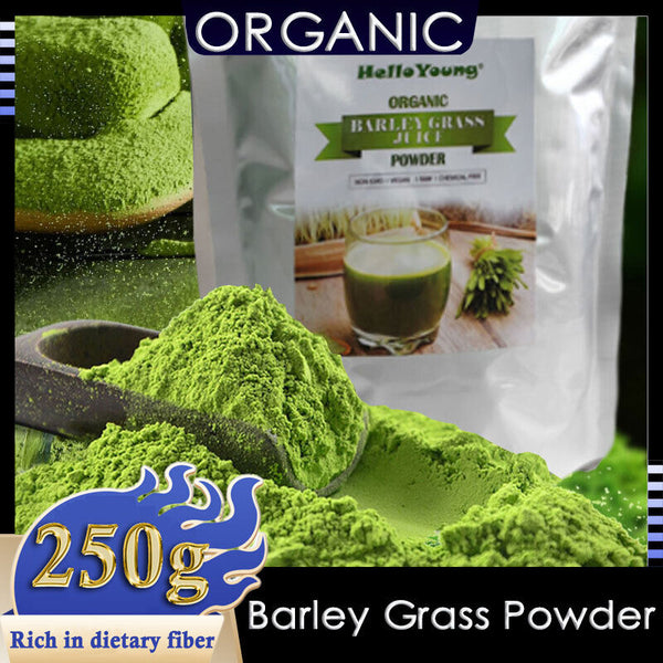 HelloYoung Imported Premium Organic Barley Grass 100% Natural Superfood