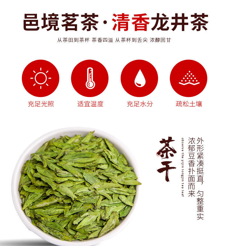 Good Tea Longjing Tea Green Tea Sealed Mingqian Tea Canned Yijing Brand Tea 50g