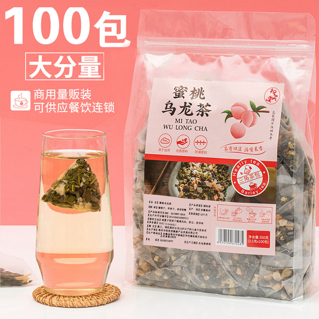 Cold Brew Triangle Tea Bags Blend Peach Oolong Tea White Peach Fruit Tea