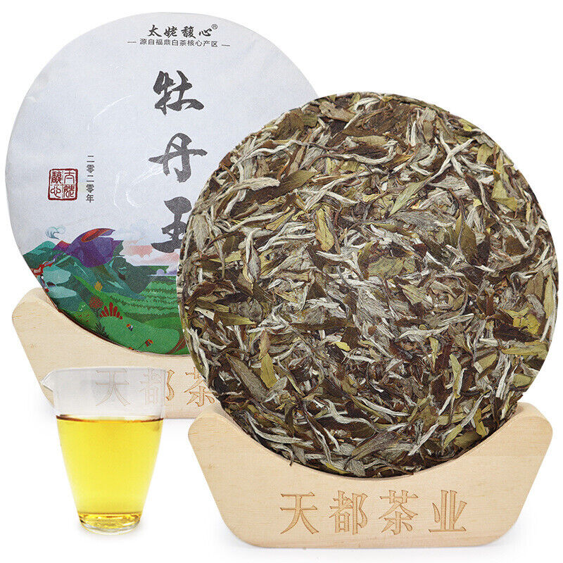 HelloYoung 300g Fuding white tea white peony tea cake Panxi Ming Qian spring tea Main image