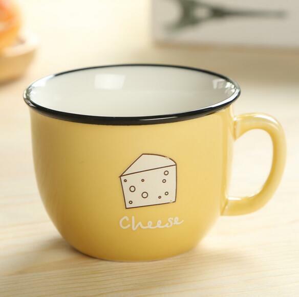 Ceramic Mug Coffee Milk Breakfast Cup Cute Porcelain Tea Mugs 250ml Novetly Gift