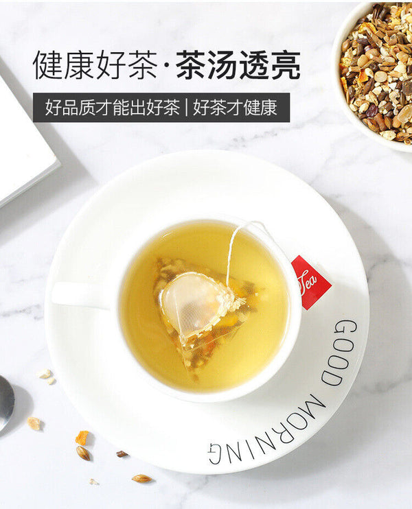 HelloYoung 96g Red Bean and Coix Seed Bagged Tea Barley Tartary Buckwheat Triangle Tea Bag