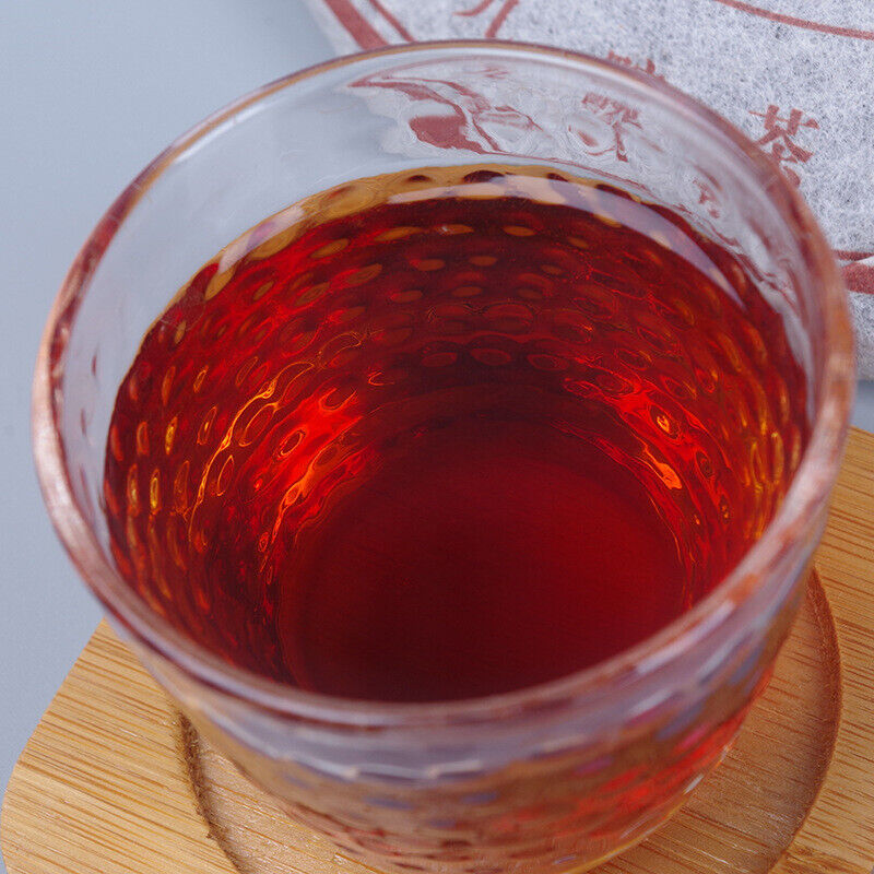 HelloYoung TeaCake Tongqinghao Pu'er Tea Black Tea Health 357g Top Pu-Erh Ripe Tea