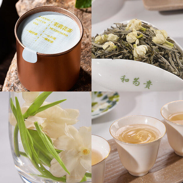 Jasmine Green Tea Canned High-quality Organic Jasmine Tea 50g/10tin