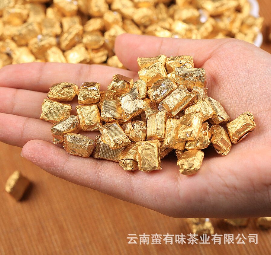 Longyin Pu'er Tea Paste Aged Pu'er Ripe Tea Instant Tea Square Tea Paste 500g Secondary image