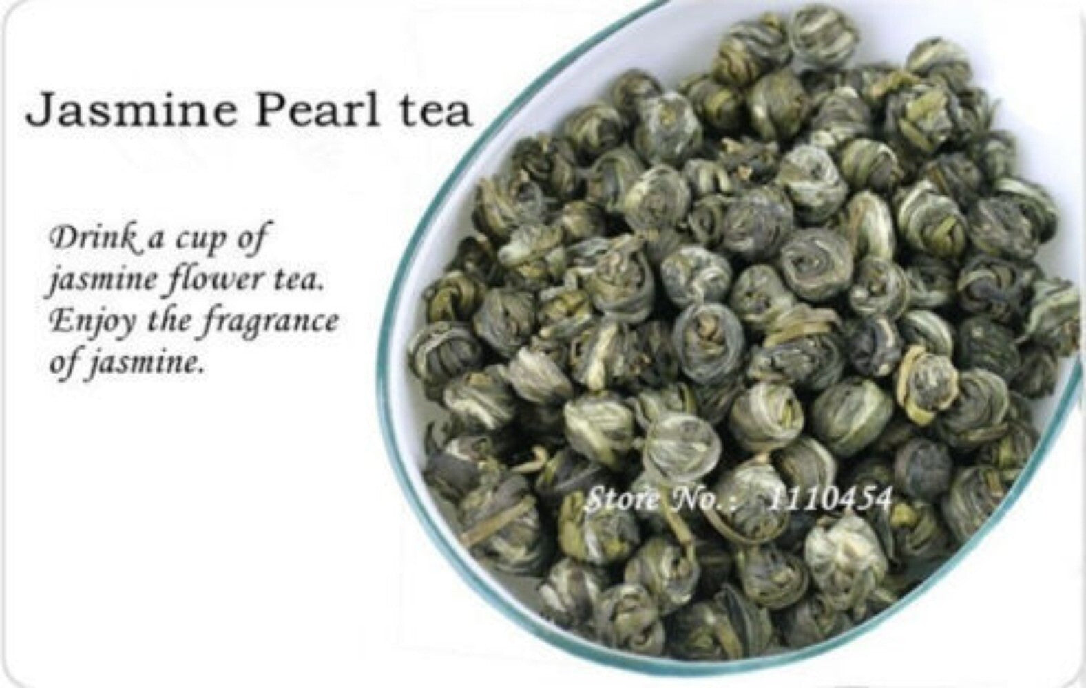 Flower Tea Jasmine Pearl Organic Green Tea Chinese Fragrant Tea Health Care 100g Secondary image