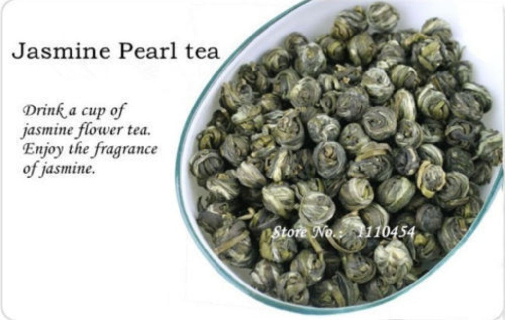 Flower Tea Jasmine Pearl Organic Green Tea Chinese Fragrant Tea Health Care 100g