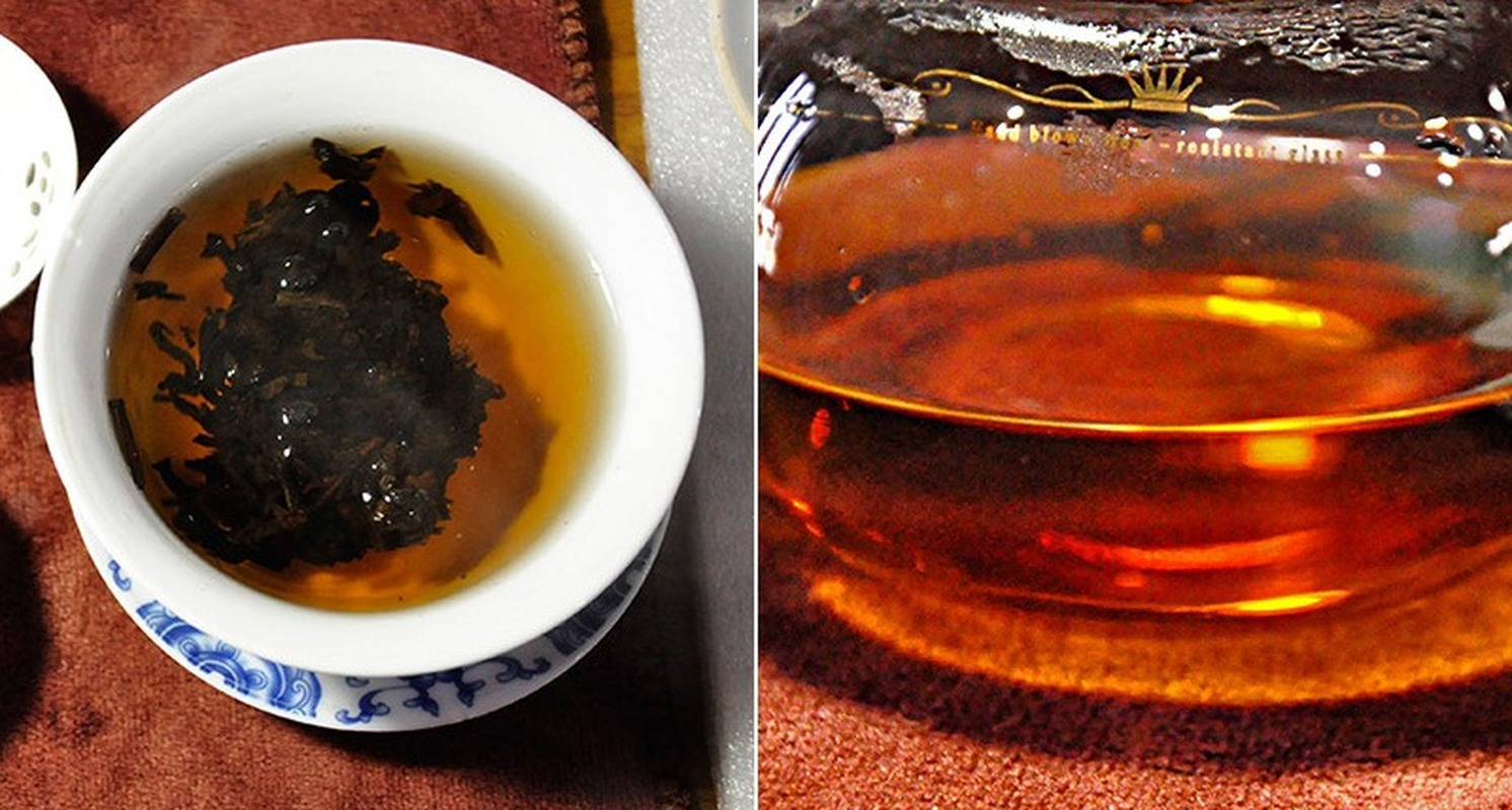 HelloYoung Ancient Tree Black Tea Yunnan Puerh Tea 7598 Ripe Pu-Erh Tea Cake Gift 357g