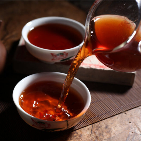 HelloYoung Tea250g Yunnan Aged Pu-Erh Black Tea Premium Pu'er Ripe Tea Bricks Health