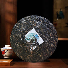 HelloYoung Sleepy Deer Mountain Raw Tea Cha Ma Gu Dao Pu'er Tea High Aroma Sweet Taste 357g