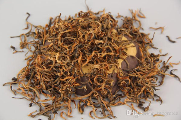 HelloYoung Dian Hong Tea Goolden Bud Orchid Fragrance Kungfu Black Tea Heallth Care 250g