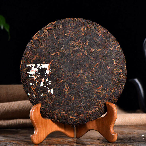 HelloYoung TeaPu'er Black Tea Slimming Healthy Drink 357g Yunnan Cooked Pu'er Tea Memorial