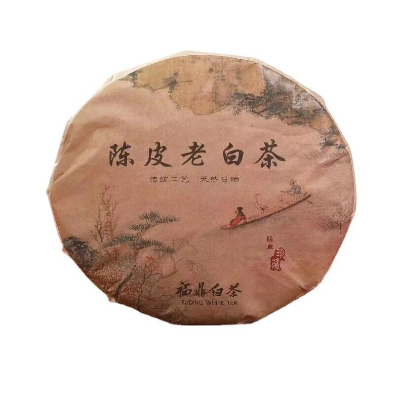 350g fuding alpine old white tea cake aged white tea tightly pressed shoumei tea Secondary image
