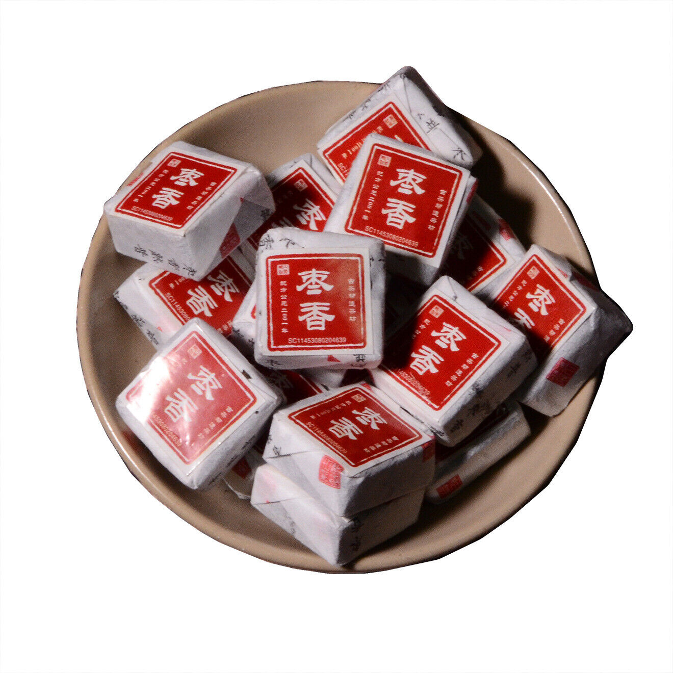 HelloYoung 500g Yunnan Jindian Jujube Small Square Brick Aged Pu-erh Ripe Tea Small Tuo Tea Main image