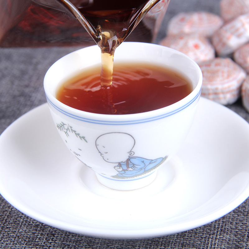 500g Mini Small Tuo Original Mellow Tea Yunnan Menghai Pu-erh Tea Ripe Tea