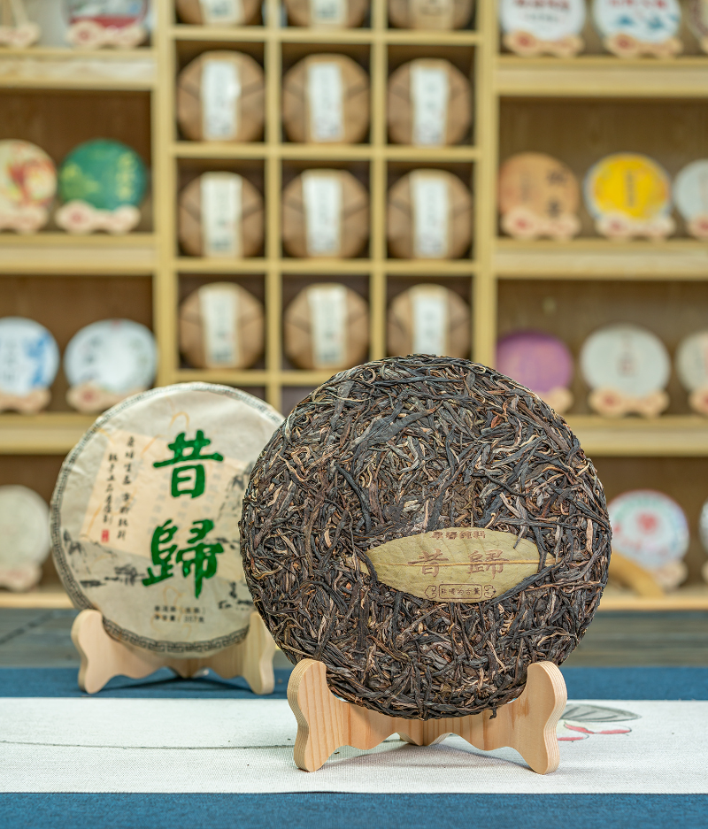 HelloYoung 357g Xigui Pu-erh Raw Tea Yunnan Ancient Tree Pu-erh Seven Seed Cake Tea