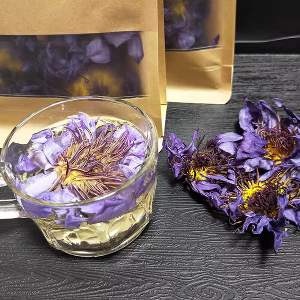 HelloYoung FullChea 20-25 pcs Egyptian Blue Lotus Flower Tea Bags Premium Lotus Herba Tea