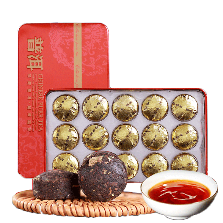 HelloYoung 75g Yunnan Pu'er Tea Gnomishang Pu'er Tea Ripe Tea Gnomishang Tuo Tea