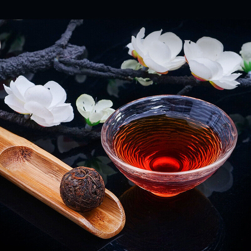 HelloYoung Bag of Dragon Ball Ripe Pu'er Tuo Tea Zhonghong Yin Brown Mountain Tea 350g