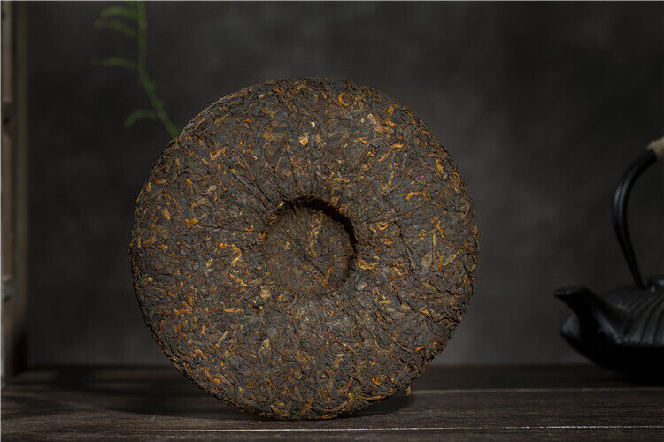 HelloYoung 357g Yunnan Brown Mountain Pu-erh Ripe Tea Ancient Tree Seven Seeds Cake