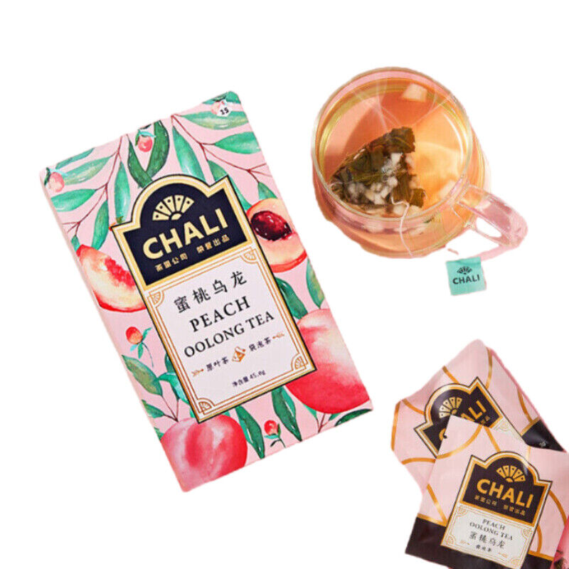 HelloYoung New Organic Peach Oolong Tea Fruit Tea Healthy Drink Hot Cold Brew Tea3g*15bags