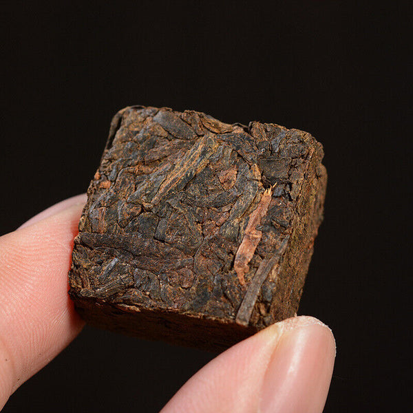 HelloYoung 500g Menghai Pu'er Ripe Tea Small Square Brick Tea Leaves Pu'er Tea Tuo Tea