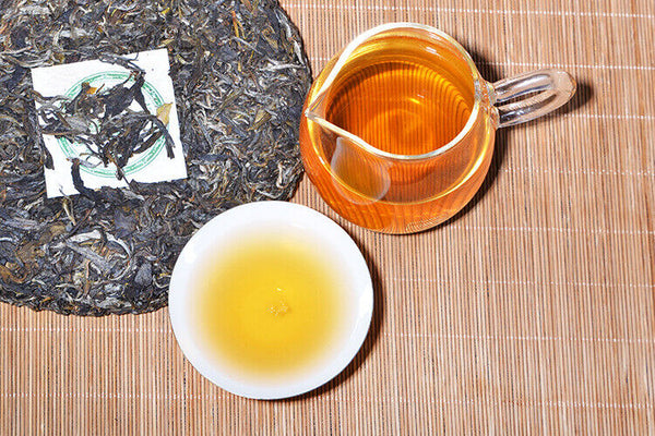HelloYoung 357g Yunnan Pu'er Raw Tea Cake Man Song Tea Cake 曼松茶饼