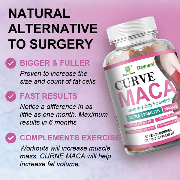 Curve Maca Gummies  3g* 60 pcs/bottle Butt Enhancement Gummy