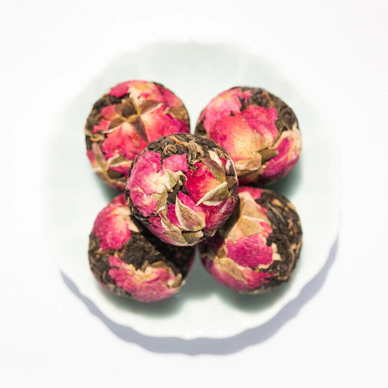 10Pcs Wholesale Mix Dried Flower Black Tea Ball Herbal Blooming Tea Secondary image