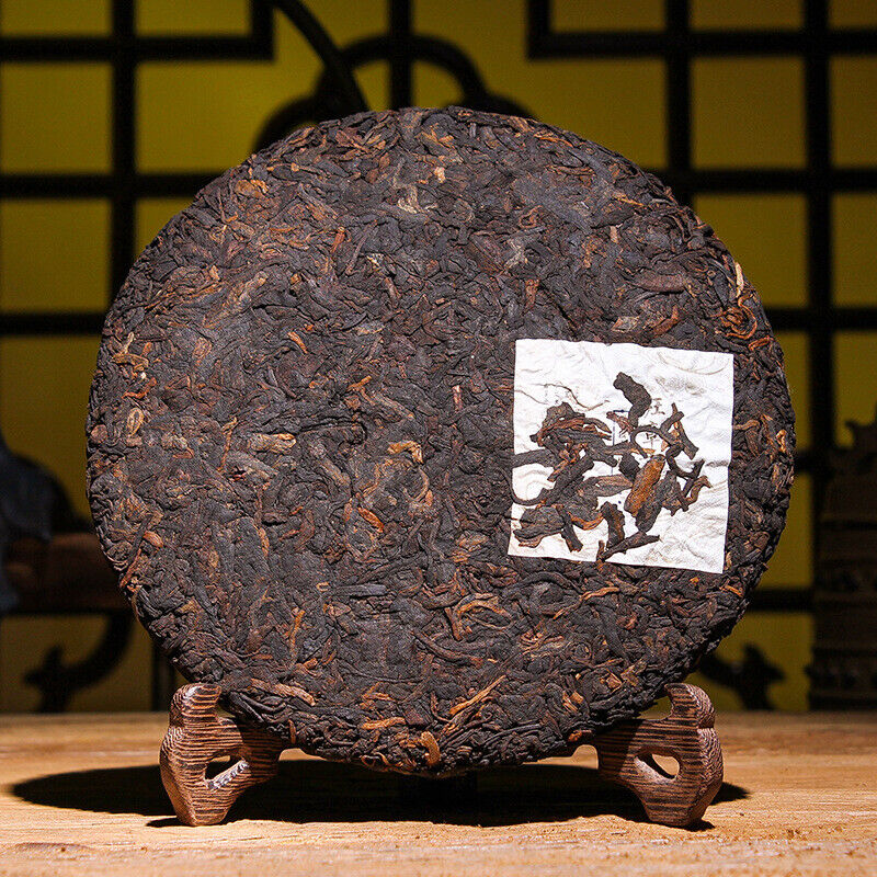 HelloYoung Puerh Ripe Tea Old Banzhang Ripe Tea Cake 357g Pu'er Tea Yunnan Pu'er Tea Cake