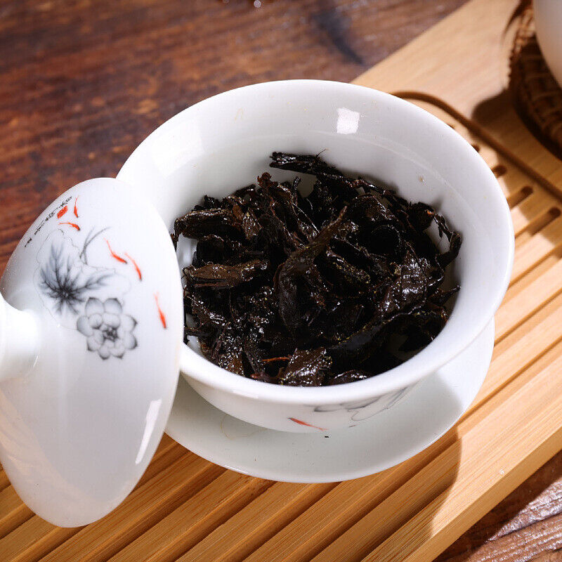 HelloYoung Black Tea Golden Flower Hunan Anhua Black Tea Loose Fu Tian Jian Fu Brick Tea