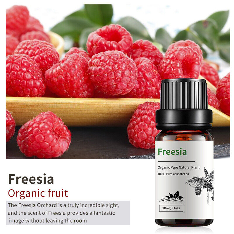 Essential Oil Bergamot Raspberry Coconut Cherry Aroma Pure Aromatherapy10ml * 4