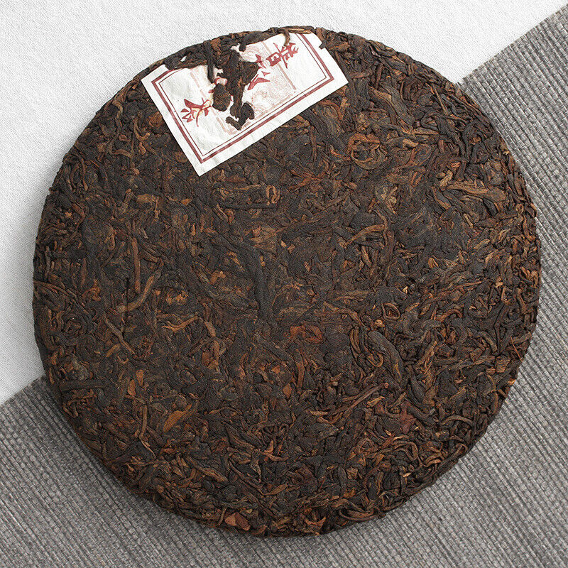 HelloYoung 357g Yunnan Pu'er Tea Banzhang Golden Buds Pu'er Ripe Cake Seven Seeds Cake Tea