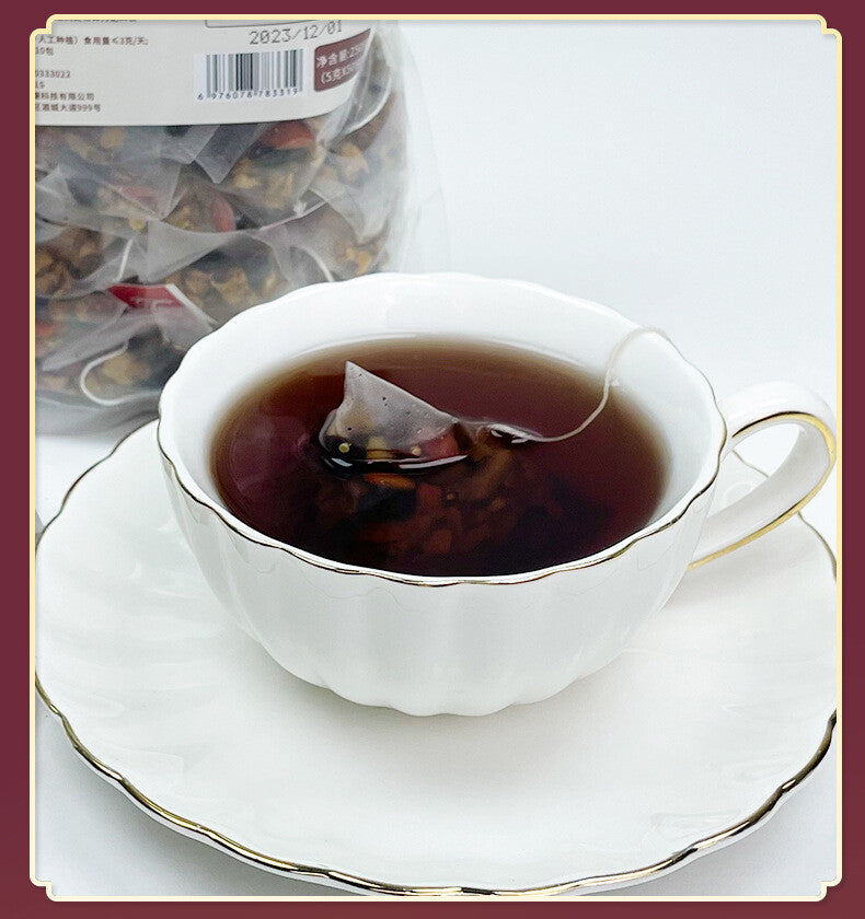 Red Date Tea for Men for Fatigue and Wellness Ginseng Mulberry Goji Berry