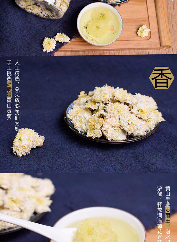 HelloYoung 30g cans chrysanthemum tea white chrysanthemum flowers tribute chrysanthemum