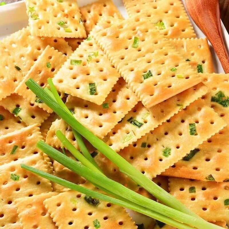 Exquisite Individual Packs，Savoury Onion Soda Crackers Healthy Office Treat with
