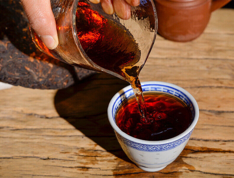 Pu Erh Ripe Tea Pu-erh Ripe Tea Brown Mountain Big Tree Tea 357g