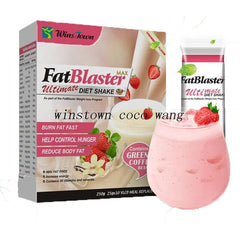 Fat Burner Meal Milk  Fat Blaster Strawberry Diet Shake Green Coffee