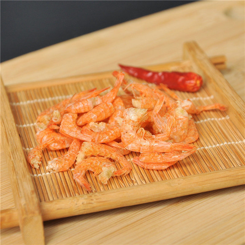 River Shrimp Dried Shrimp Tails Hunan Specialty Headless and Salt-Free 250g