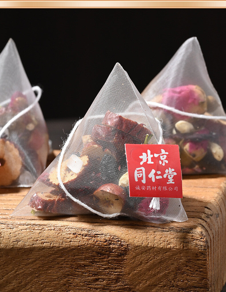 Beijing TongRenTang Rose Roselle Tea Red Date Mulberry Jasmine Health Tea
