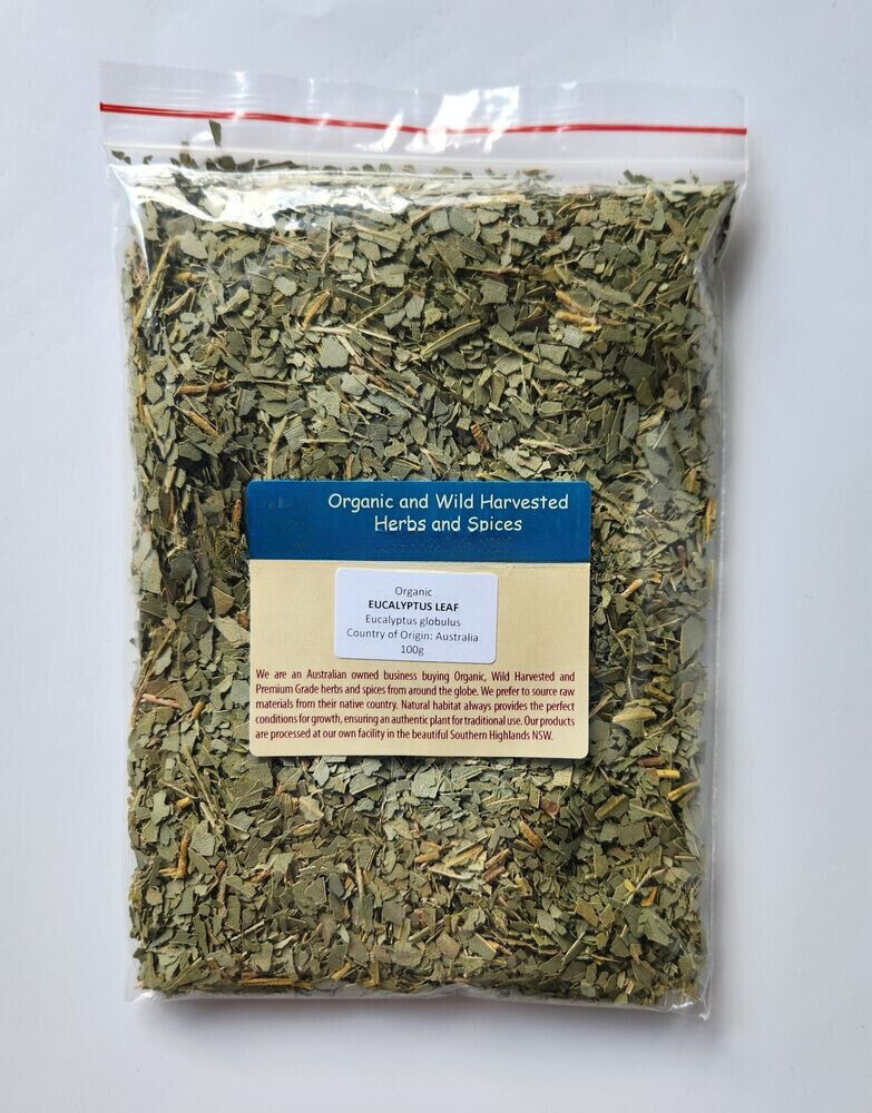 EUCALYPTUS LEAF ORGANIC HERBAL TEA 500g Ausralian globulus Native dried herb Main image