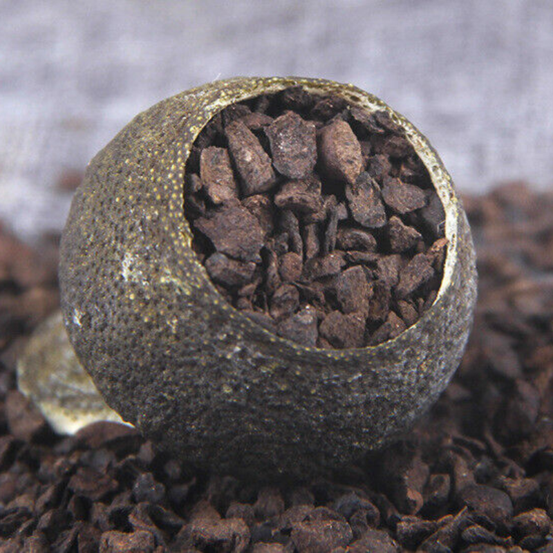 500g Healthy Drinks, Xin Hui Chen Pi Pu'er Tea,Gift Tea Xiao Qing Guan Pu'er Tea Secondary image