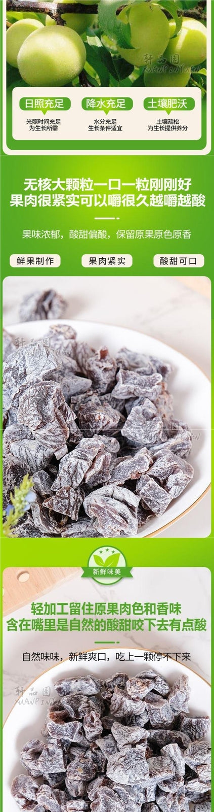 Sour Snacks Classic Flavor Pitted Preserved Plums Sweet