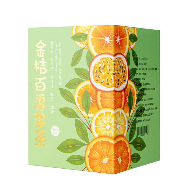 Freeze dried citrus, passion fruit, honey tea, lemon slices flower fruit tea